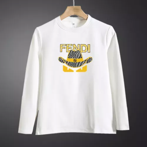 Fendi T-Shirts Long Sleeved For Men #1375585 $40.00 USD, Wholesale Replica Fendi T-Shirts