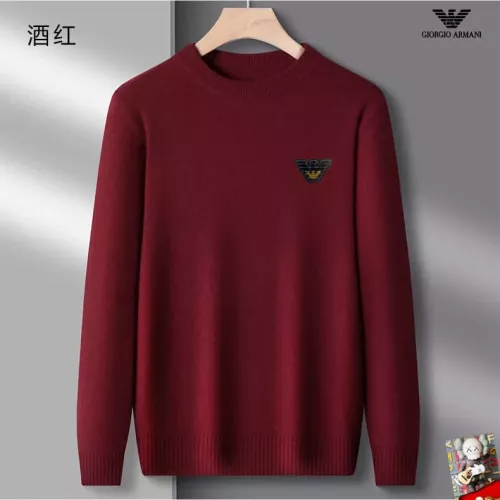 Armani Sweaters Long Sleeved For Men #1375782 $42.00 USD, Wholesale Replica Armani Sweaters