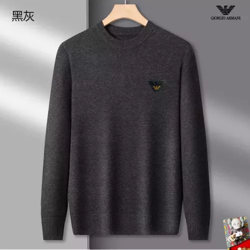 Armani Sweaters Long Sleeved For Men #1375785 $42.00 USD, Wholesale Replica Armani Sweaters