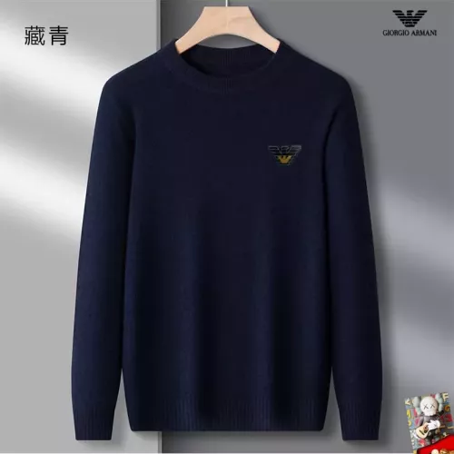 Armani Sweaters Long Sleeved For Men #1375786 $42.00 USD, Wholesale Replica Armani Sweaters