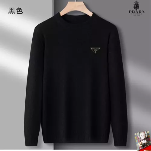 Prada Sweaters Long Sleeved For Men #1375813 $42.00 USD, Wholesale Replica Prada Sweaters