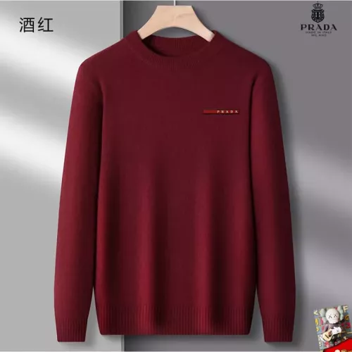Prada Sweaters Long Sleeved For Men #1375818 $42.00 USD, Wholesale Replica Prada Sweaters