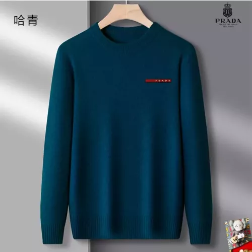 Prada Sweaters Long Sleeved For Men #1375820 $42.00 USD, Wholesale Replica Prada Sweaters