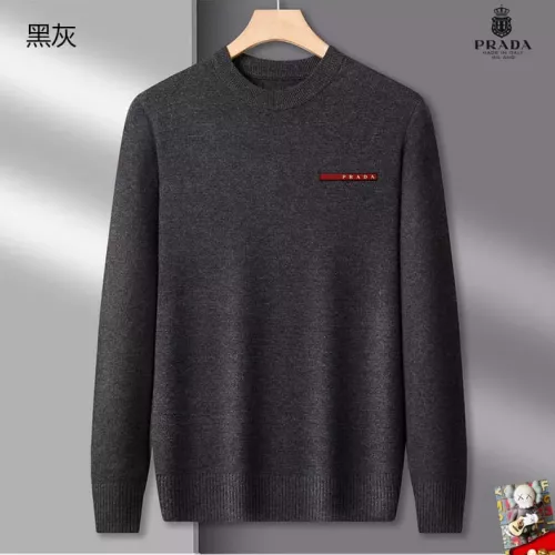 Prada Sweaters Long Sleeved For Men #1375821 $42.00 USD, Wholesale Replica Prada Sweaters