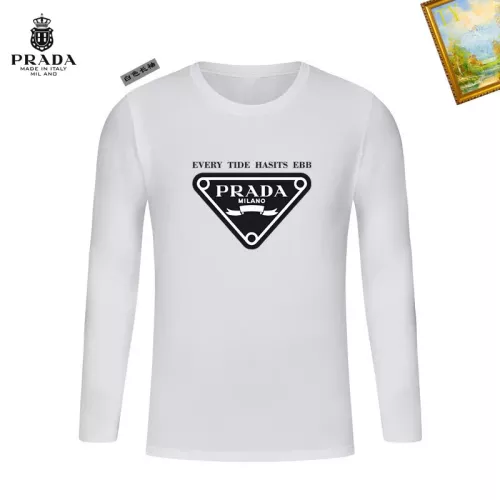 Prada T-Shirts Long Sleeved For Unisex #1375953 $34.00 USD, Wholesale Replica Prada T-Shirts