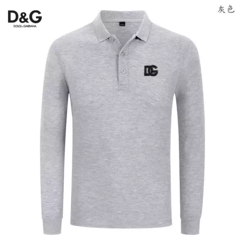 Dolce &amp; Gabbana D&amp;G T-Shirts Long Sleeved For Men #1376005 $40.00 USD, Wholesale Replica Dolce &amp; Gabbana D&amp;G T-Shirts