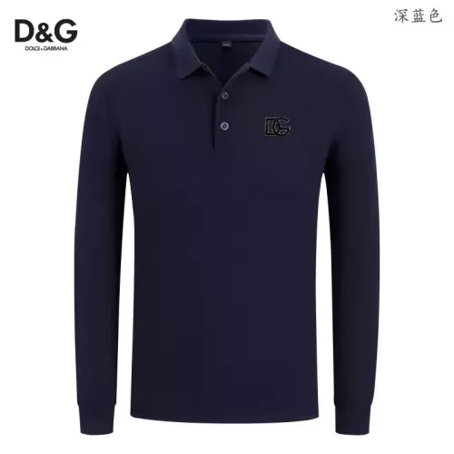 Dolce &amp; Gabbana D&amp;G T-Shirts Long Sleeved For Men #1376008 $40.00 USD, Wholesale Replica Dolce &amp; Gabbana D&amp;G T-Shirts