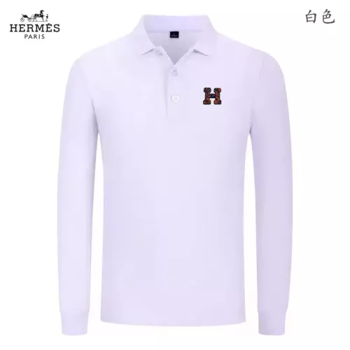 Hermes T-Shirts Long Sleeved For Men #1376053 $40.00 USD, Wholesale Replica Hermes T-Shirts
