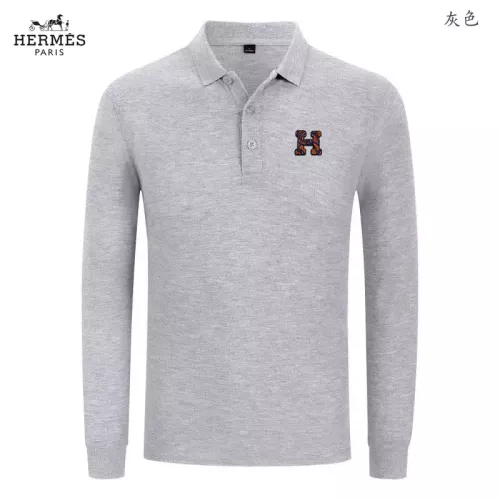 Hermes T-Shirts Long Sleeved For Men #1376054 $40.00 USD, Wholesale Replica Hermes T-Shirts