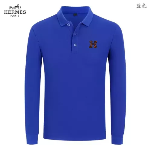 Hermes T-Shirts Long Sleeved For Men #1376056 $40.00 USD, Wholesale Replica Hermes T-Shirts