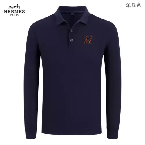 Hermes T-Shirts Long Sleeved For Men #1376057 $40.00 USD, Wholesale Replica Hermes T-Shirts
