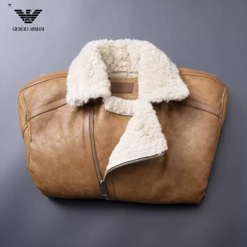 Replica Armani Jackets Long Sleeved For Men #1376406 $128.00 USD for Wholesale