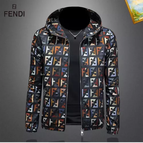 Fendi Jackets Long Sleeved For Men #1376427 $82.00 USD, Wholesale Replica Fendi Jackets
