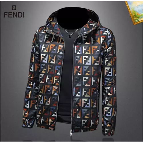 Replica Fendi Jackets Long Sleeved For Men #1376427 $82.00 USD for Wholesale