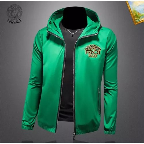 Replica Versace Jackets Long Sleeved For Men #1376430 $82.00 USD for Wholesale