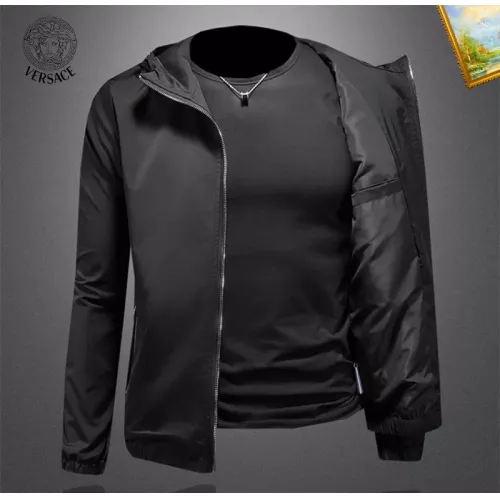 Replica Versace Jackets Long Sleeved For Men #1376431 $82.00 USD for Wholesale