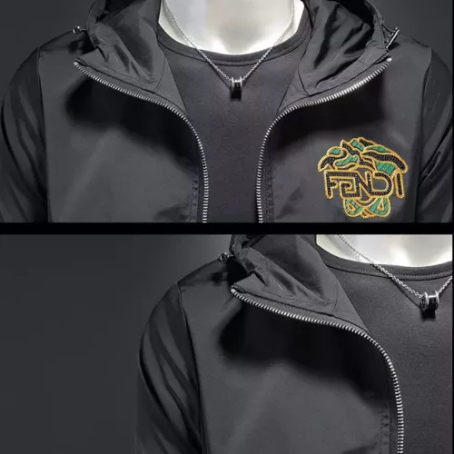 Replica Versace Jackets Long Sleeved For Men #1376431 $82.00 USD for Wholesale