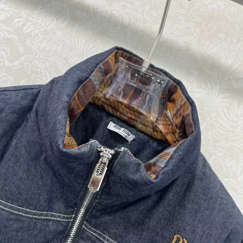 Replica MIU MIU Down Feather Coat Long Sleeved For Women #1376552 $175.00 USD for Wholesale