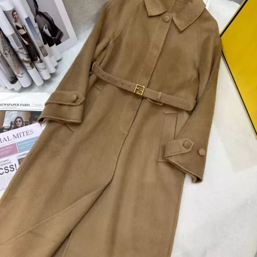 Replica Fendi Coat Long Sleeved For Women #1376682 $409.92 USD for Wholesale