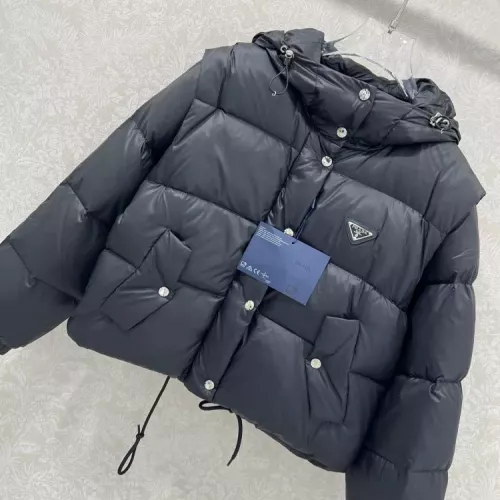 Replica Prada Down Feather Coat Long Sleeved For Women #1376685 $170.00 USD for Wholesale