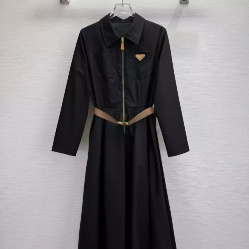 Prada Dresses Long Sleeved For Women #1376699 $88.00 USD, Wholesale Replica Prada Dresses