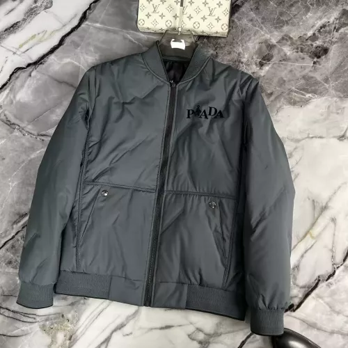 Prada Down Feather Coat Long Sleeved For Men #1376740 $115.00 USD, Wholesale Replica Prada Down Feather Coat