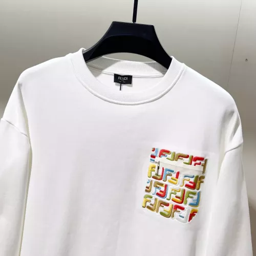 Replica Fendi Hoodies Long Sleeved For Unisex #1377046 $56.00 USD for Wholesale