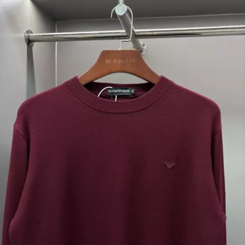 Replica Armani Sweaters Long Sleeved For Men #1377166 $60.00 USD for Wholesale