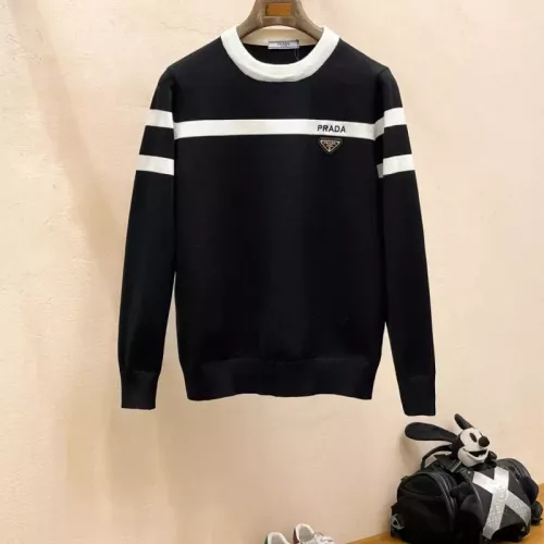 Prada Sweaters Long Sleeved For Men #1377322 $92.00 USD, Wholesale Replica Prada Sweaters