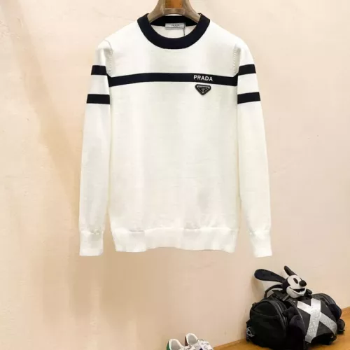 Prada Sweaters Long Sleeved For Men #1377323 $92.00 USD, Wholesale Replica Prada Sweaters