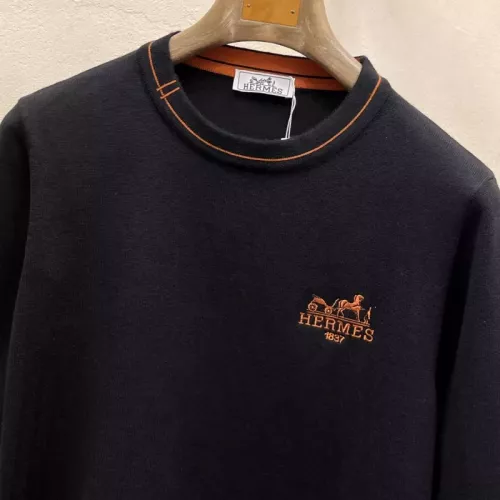 Replica Hermes Sweaters Long Sleeved For Men #1377334 $92.00 USD for Wholesale
