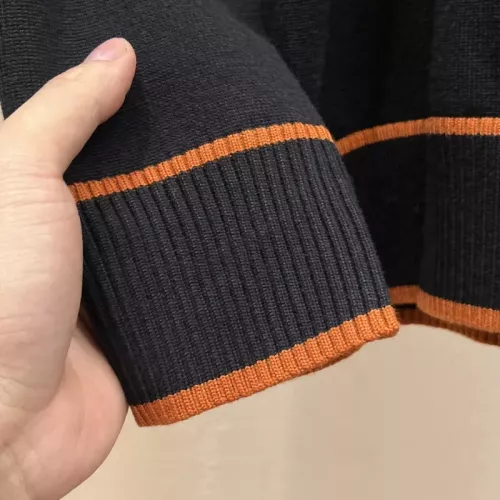 Replica Hermes Sweaters Long Sleeved For Men #1377334 $92.00 USD for Wholesale