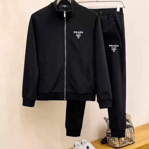 Prada Tracksuits Long Sleeved For Men #1377384 $96.00 USD, Wholesale Replica Prada Tracksuits