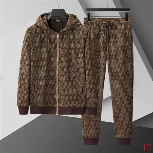 Fendi Tracksuits Long Sleeved For Men #1377386 $92.00 USD, Wholesale Replica Fendi Tracksuits