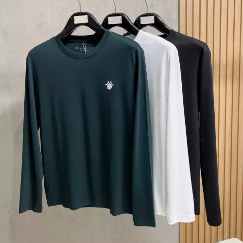 Replica Christian Dior T-Shirts Long Sleeved For Men #1377498 $76.00 USD for Wholesale