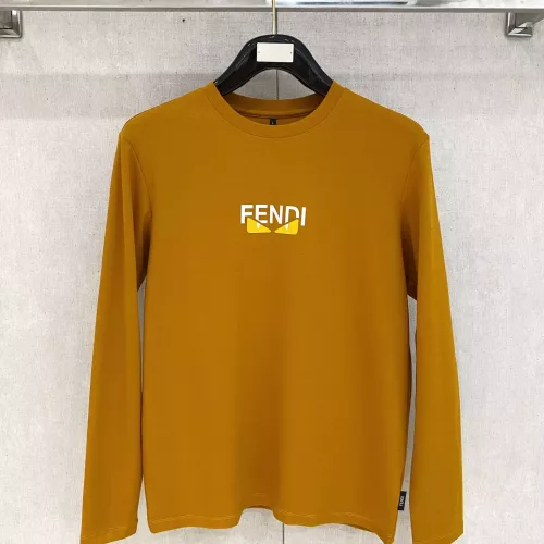 Fendi T-Shirts Long Sleeved For Men #1377505 $76.00 USD, Wholesale Replica Fendi T-Shirts