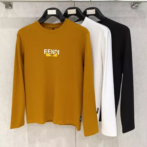 Replica Fendi T-Shirts Long Sleeved For Men #1377506 $76.00 USD for Wholesale