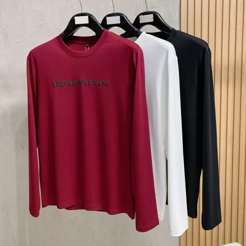 Replica Armani T-Shirts Long Sleeved For Men #1377507 $76.00 USD for Wholesale