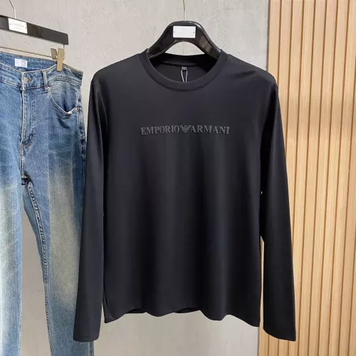 Armani T-Shirts Long Sleeved For Men #1377509 $76.00 USD, Wholesale Replica Armani T-Shirts