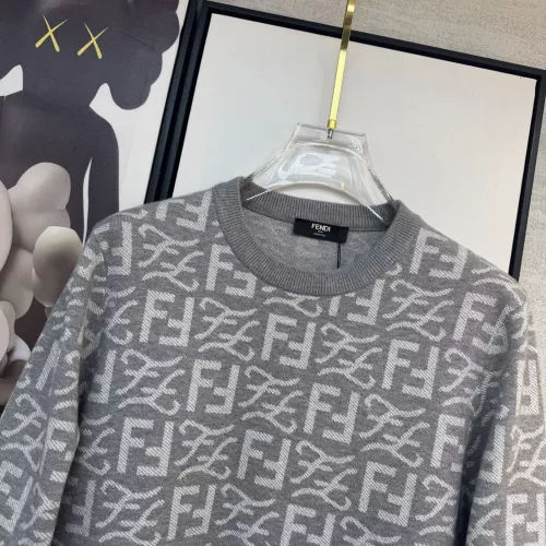 Replica Fendi Sweaters Long Sleeved For Men #1377565 $96.00 USD for Wholesale