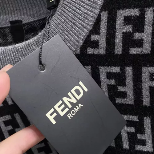 Replica Fendi Sweaters Long Sleeved For Men #1377593 $88.00 USD for Wholesale
