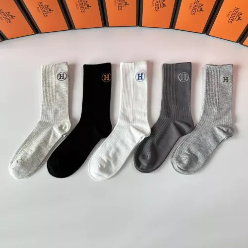 Replica Hermes Socks #1377717 $29.00 USD for Wholesale