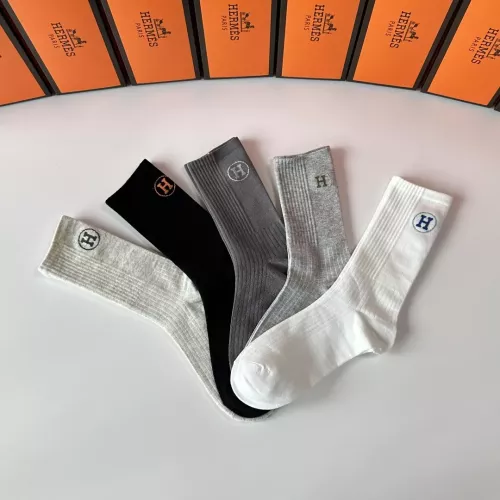 Replica Hermes Socks #1377717 $29.00 USD for Wholesale