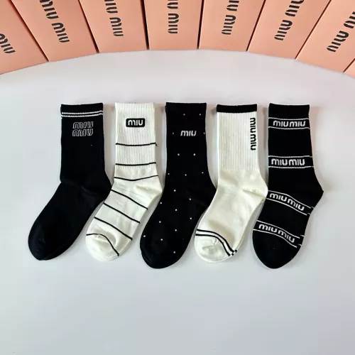 Replica MIU MIU Socks #1377718 $29.00 USD for Wholesale