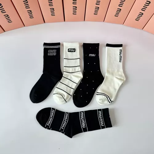 Replica MIU MIU Socks #1377718 $29.00 USD for Wholesale