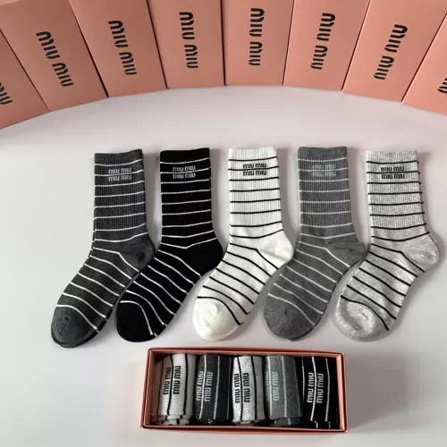 MIU MIU Socks #1377719 $29.00 USD, Wholesale Replica MIU MIU Socks