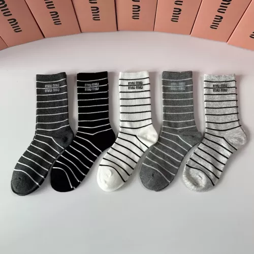 Replica MIU MIU Socks #1377719 $29.00 USD for Wholesale
