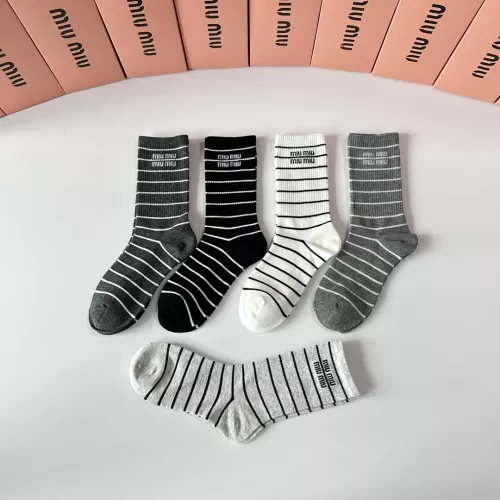 Replica MIU MIU Socks #1377719 $29.00 USD for Wholesale