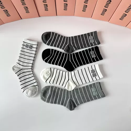 Replica MIU MIU Socks #1377719 $29.00 USD for Wholesale