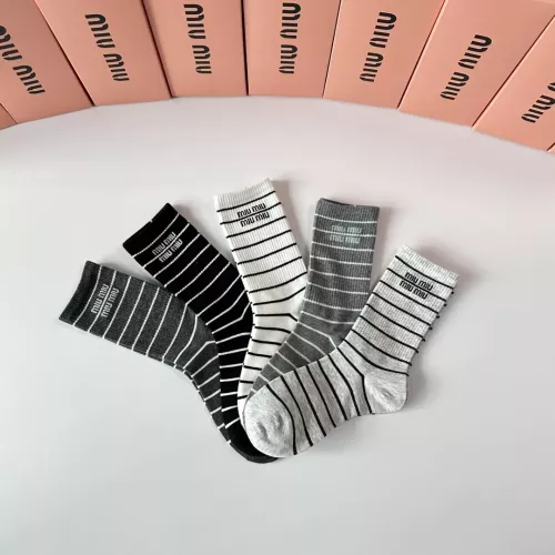 Replica MIU MIU Socks #1377719 $29.00 USD for Wholesale